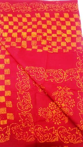 PL COTTON SAREES WITH SOLID WAX CRACK DESIGNS